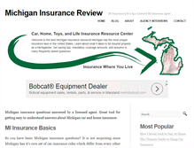 Tablet Screenshot of michiganinsurancereview.com